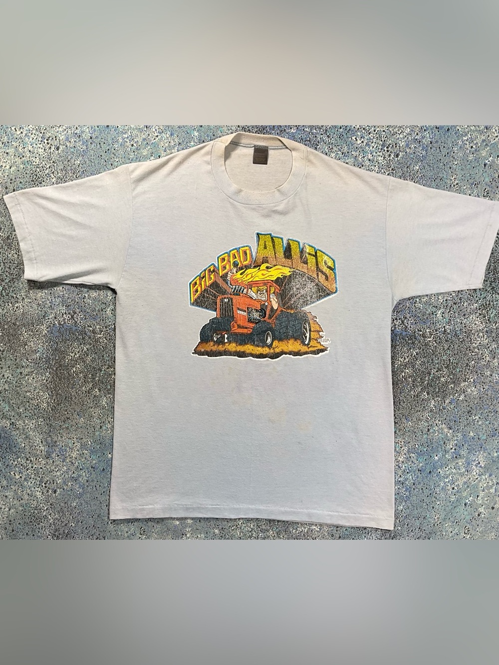 Vintage 80s Big Bad Allis Allis Chalmers Tractor Pull T Shirt Single Stitch